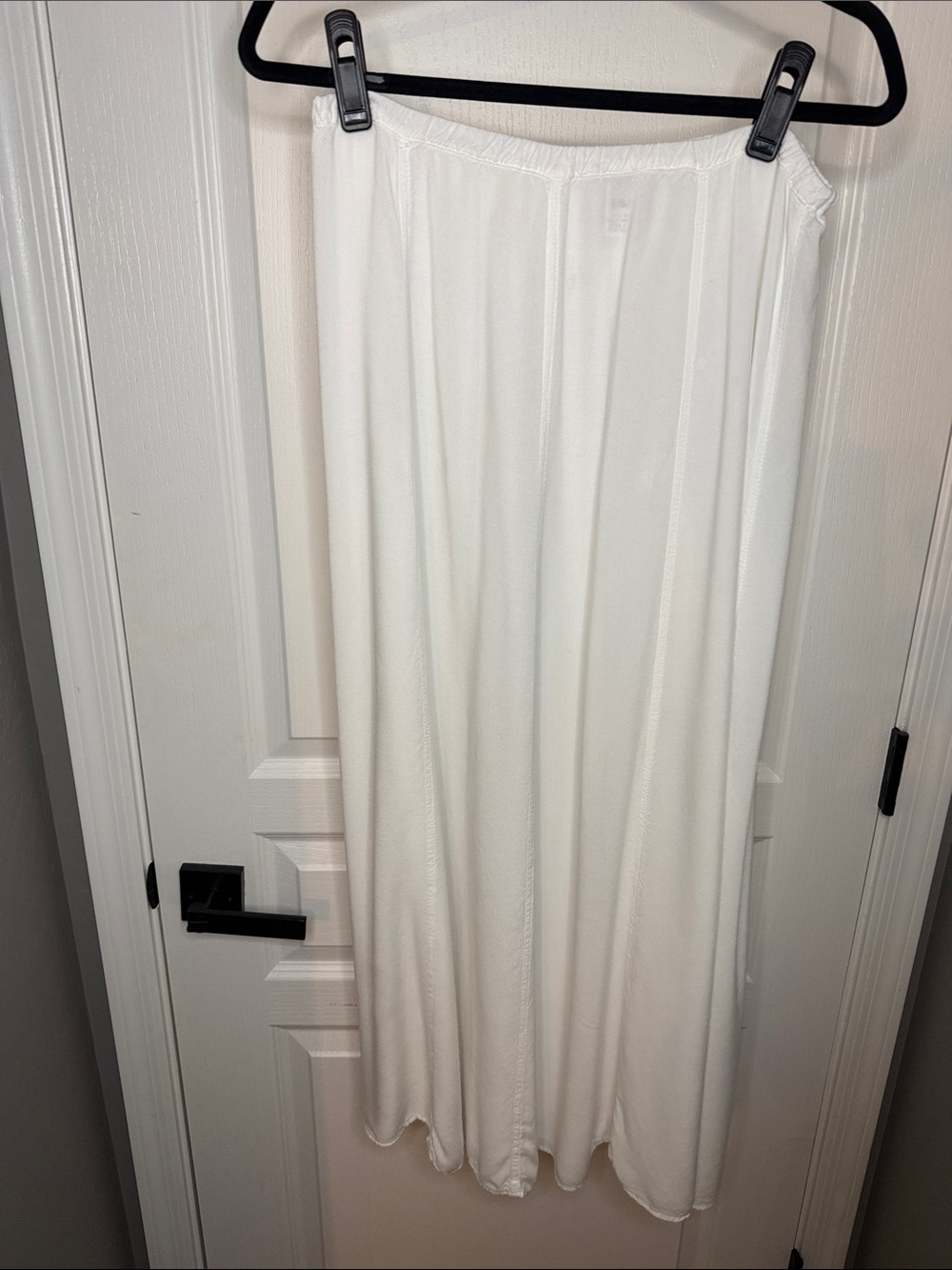 fresh produce white Maxi Skirt with Elastic Waist